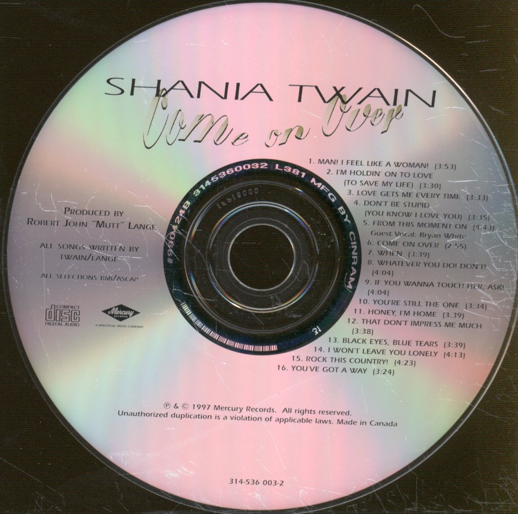 Shania Twain - Come On Over - Cd