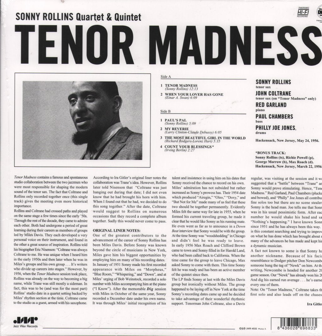 Sonny Rollins - Tenor Madness - Lp
