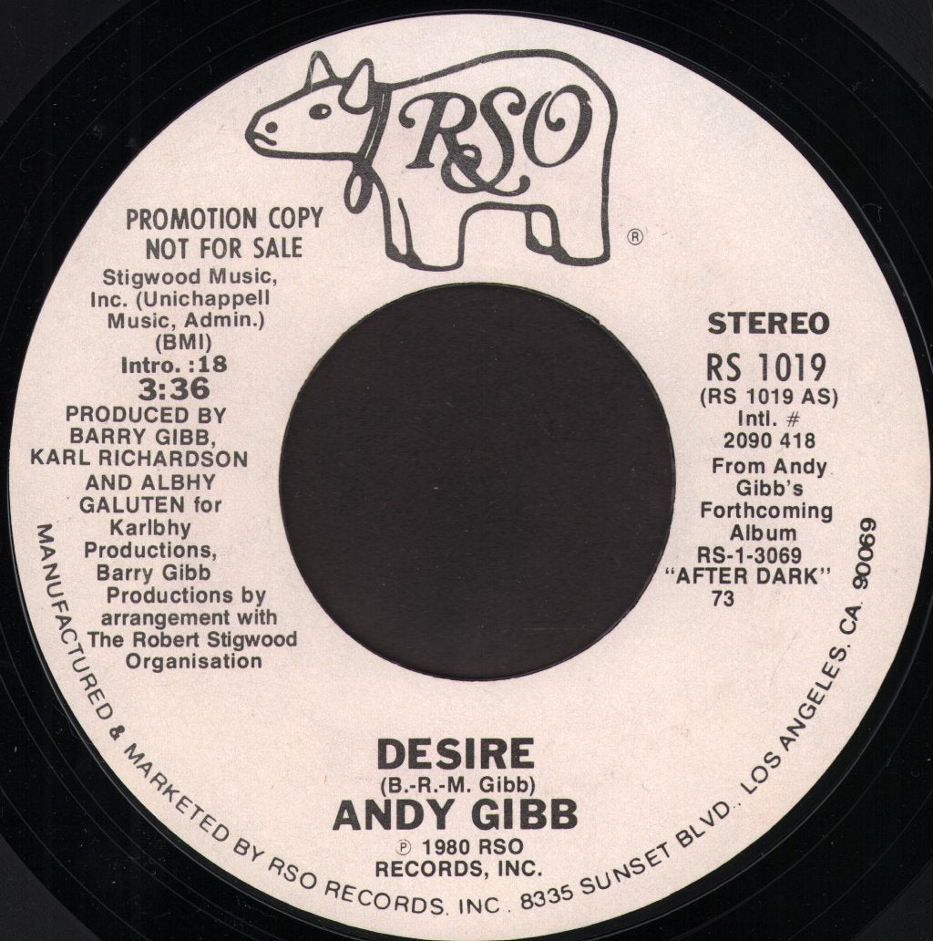 Andy Gibb - Desire - 7 Inch