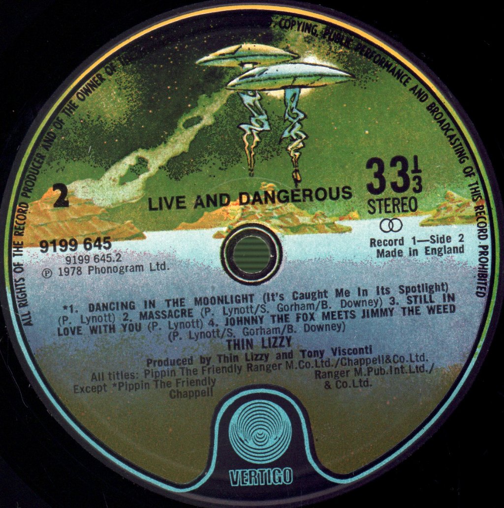 Thin Lizzy - Live And Dangerous - Double Lp