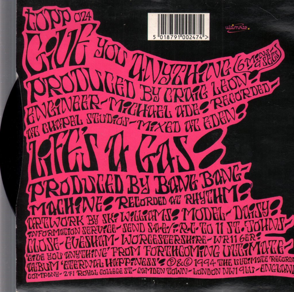 Bang Bang Machine - Give You Anything - 7 Inch
