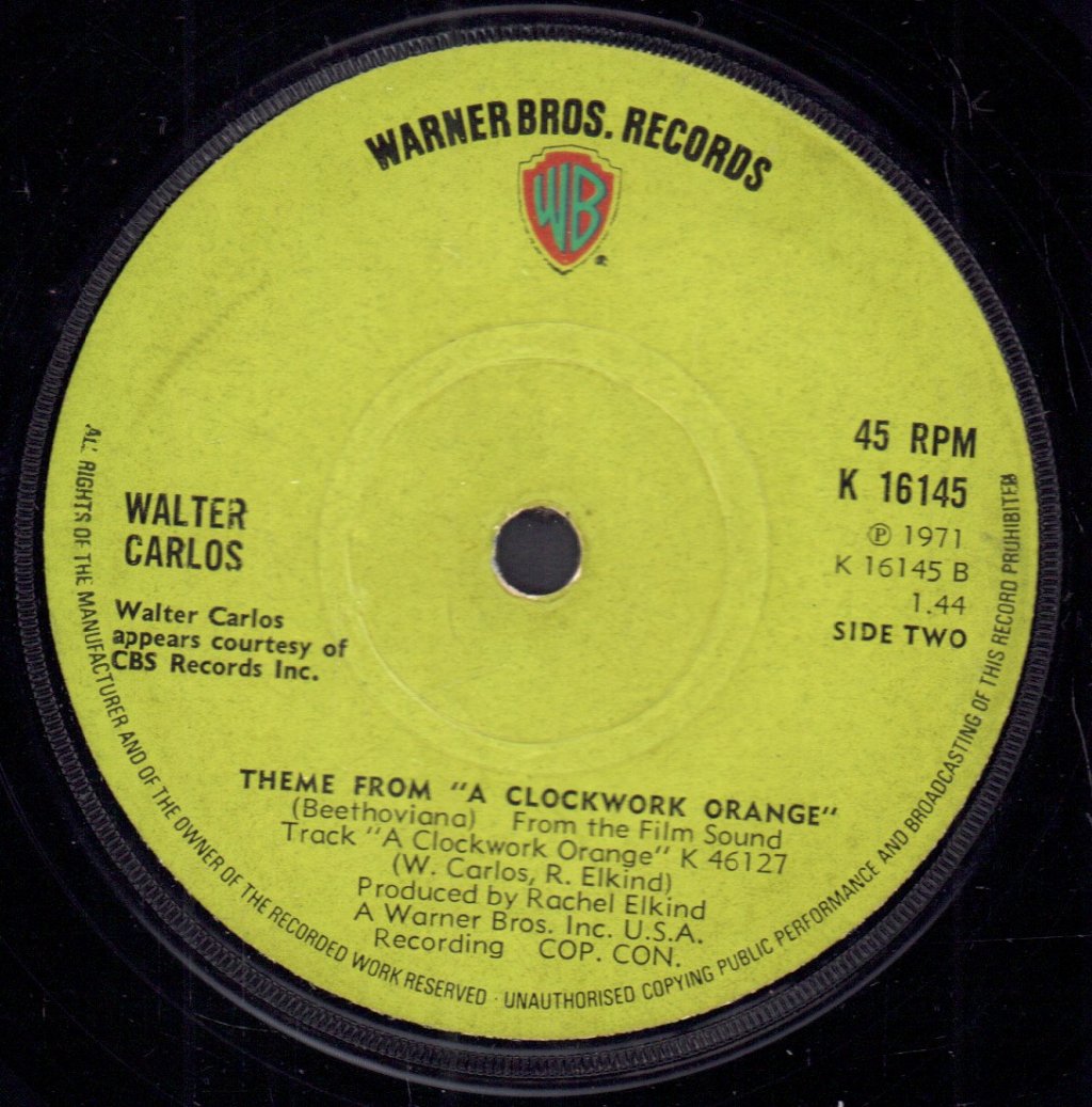 Walter Carlos - March From A Clockwork Orange - 7 Inch