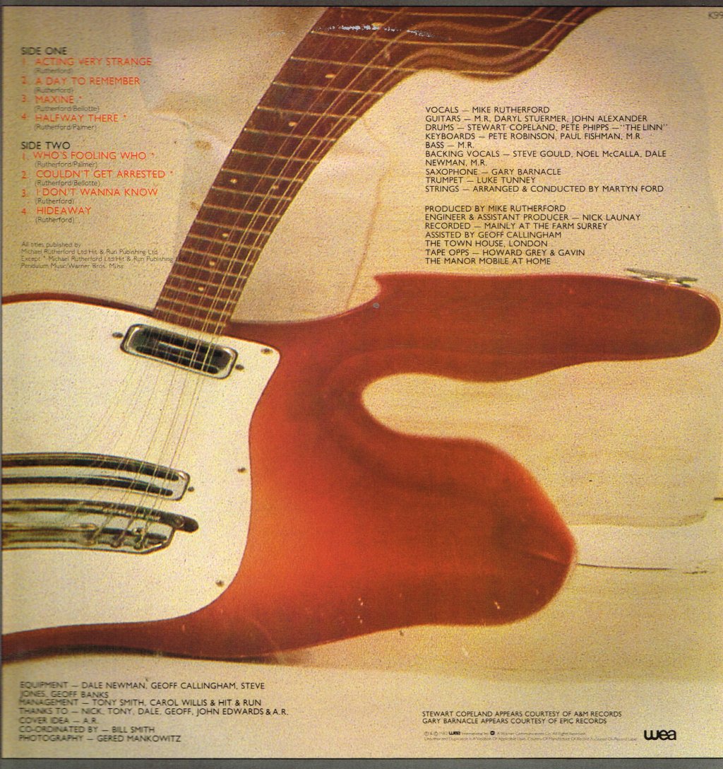 Mike Rutherford - Acting Very Strange - Lp