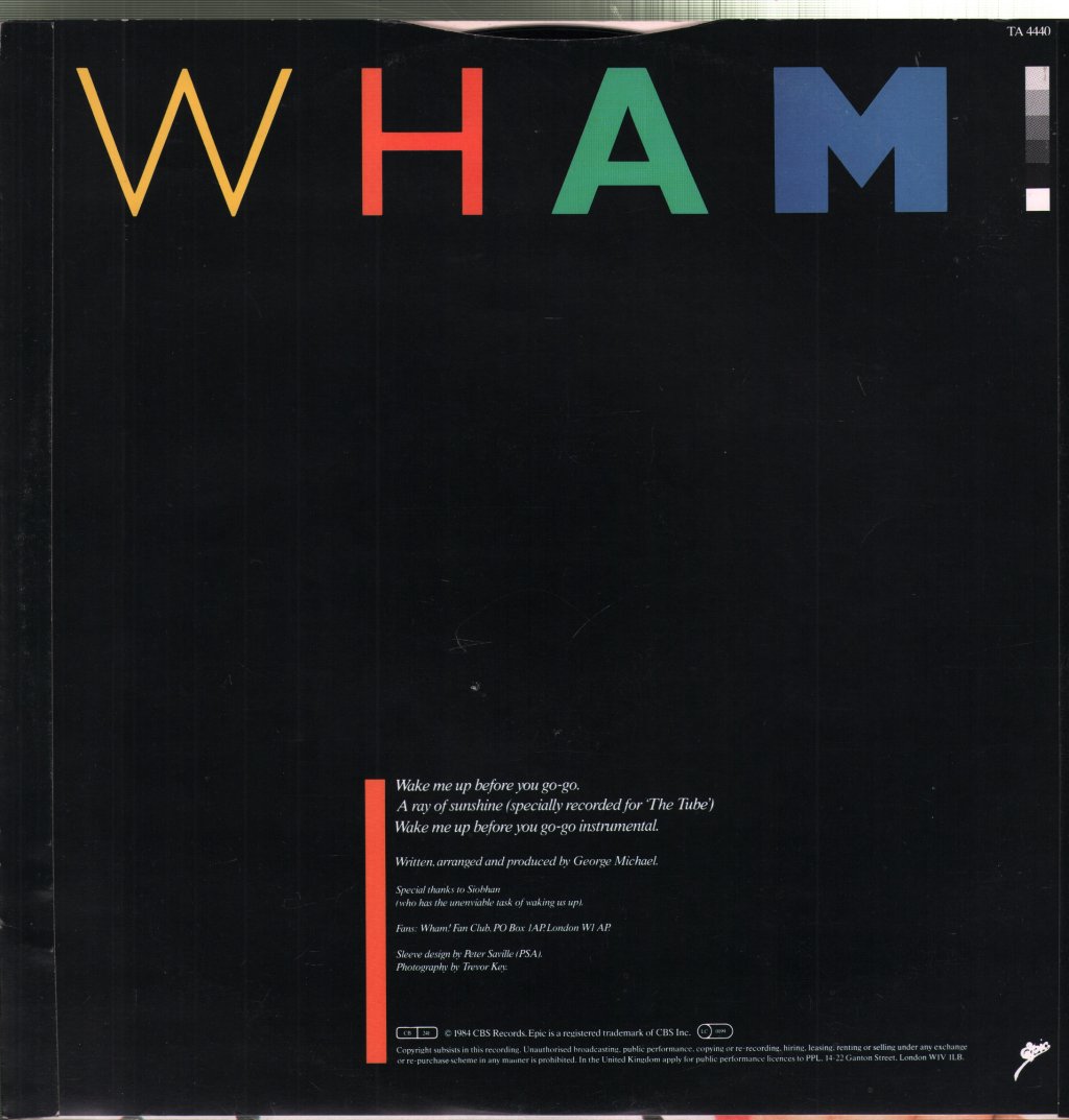 Wham! - Wake Me Up Before You Go-go - 12 Inch