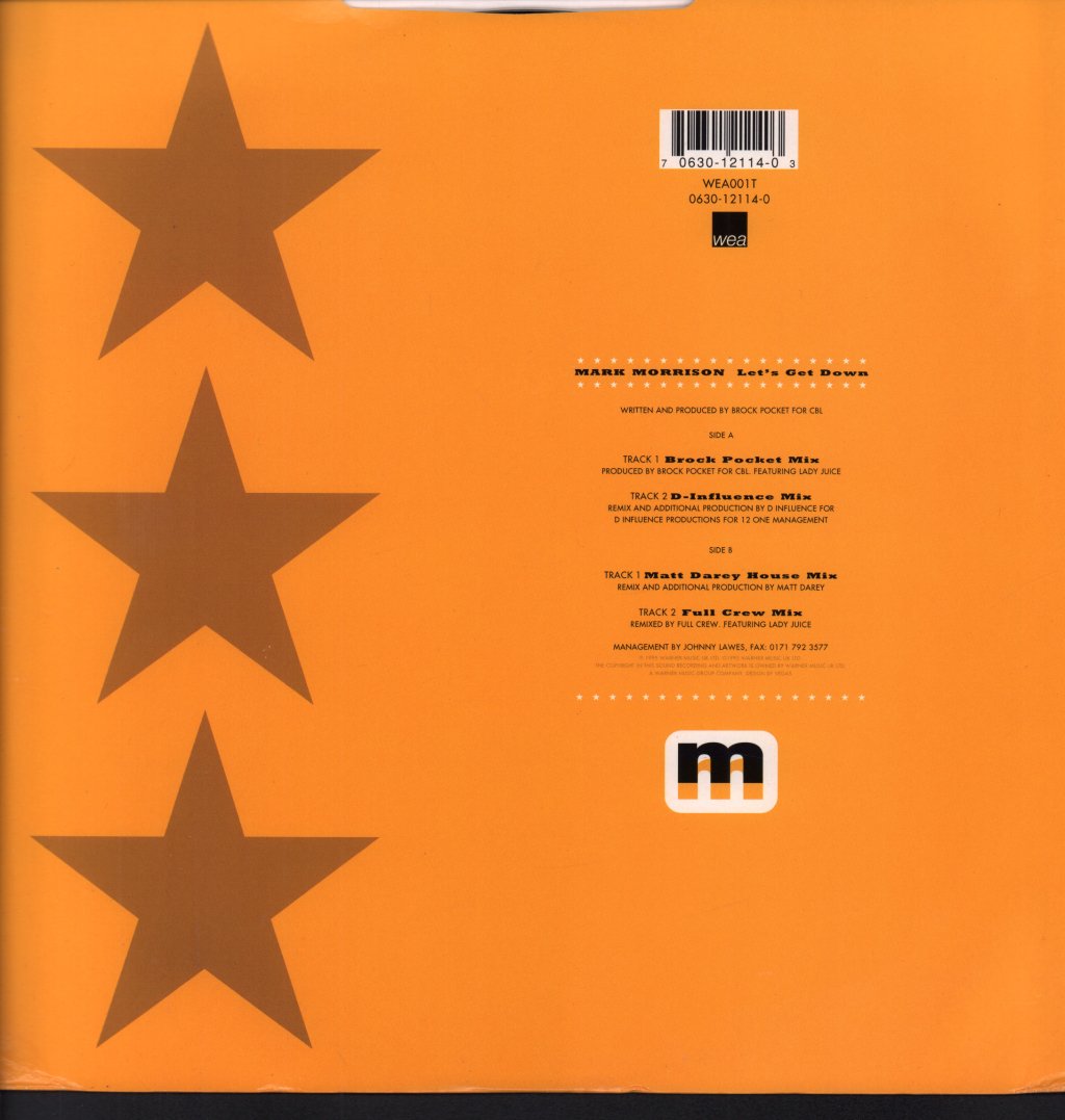 Mark Morrison - Let's Get Down - 12 Inch