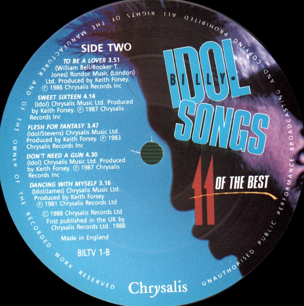 Billy Idol - Idol Songs - Lp