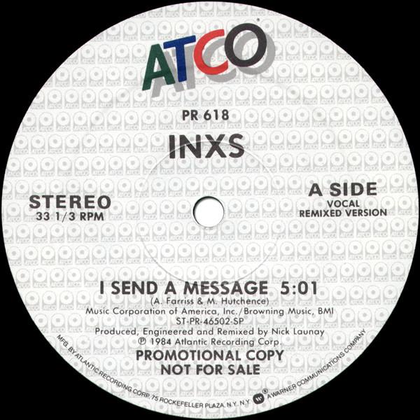 INXS - I Send A Message - 12 Inch