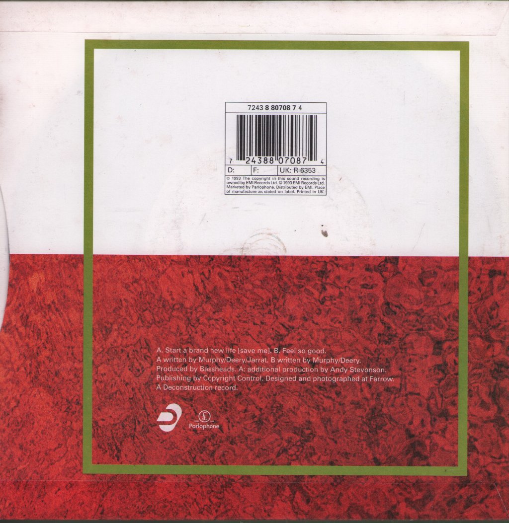 Bassheads - Start A Brand New Life - 7 Inch