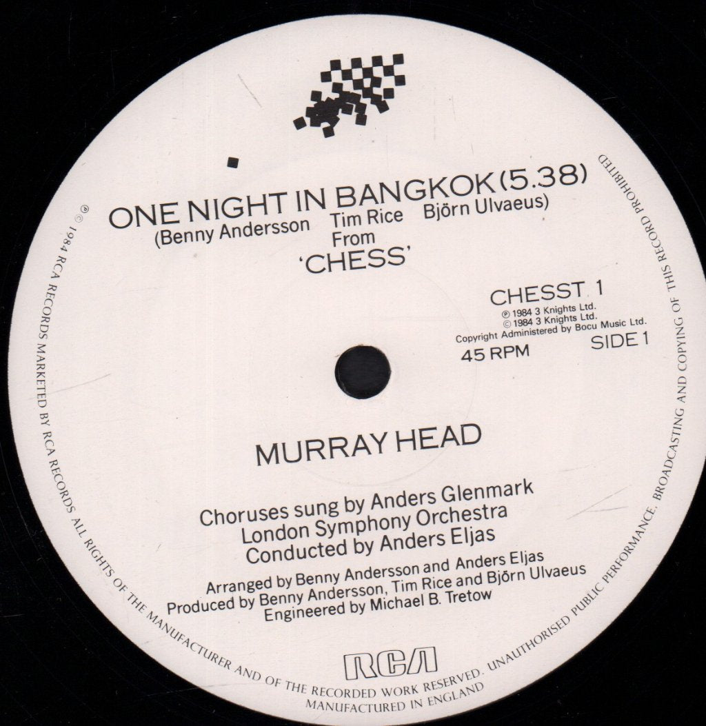Murray Head - One Night In Bangkok - 12 Inch