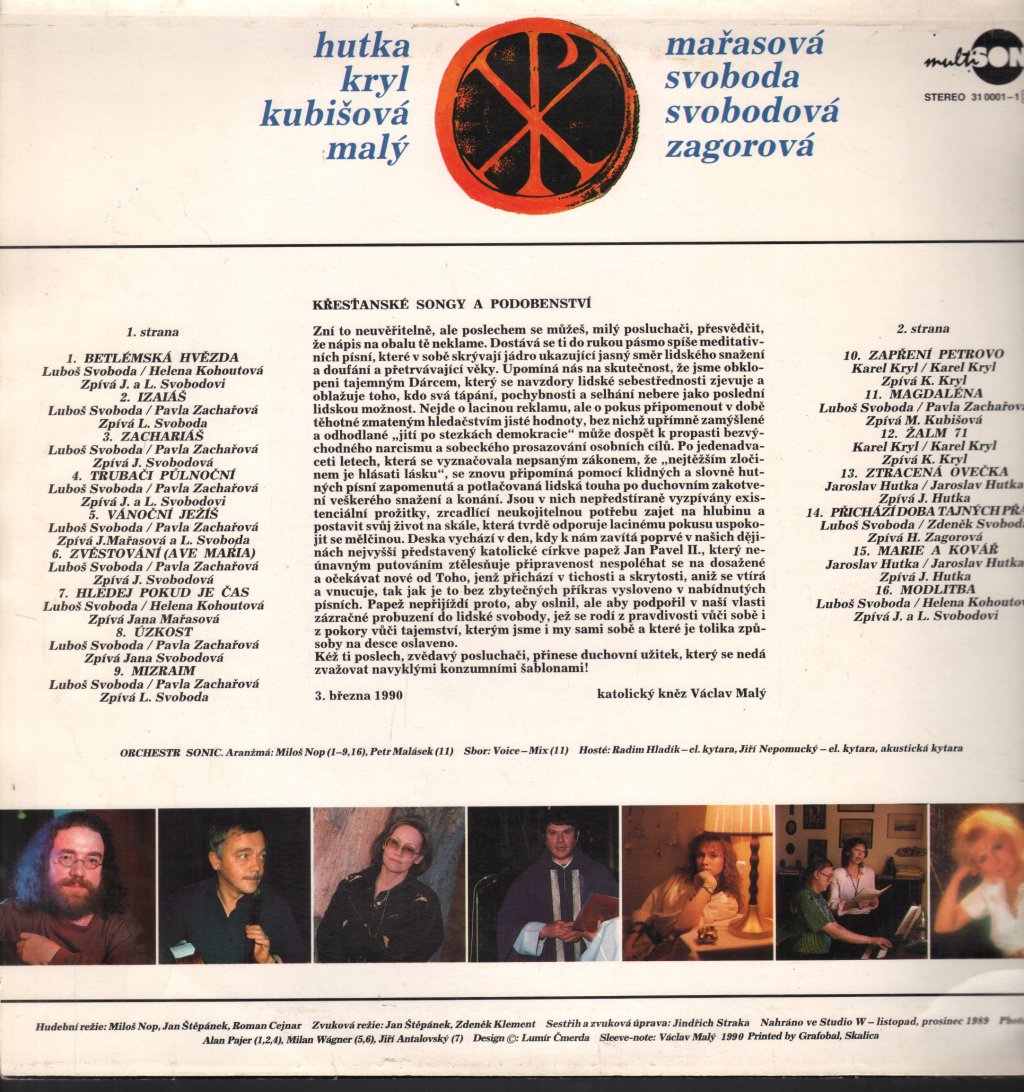 Various Artists - Kresťanske Songy and Podobenstvi - Lp