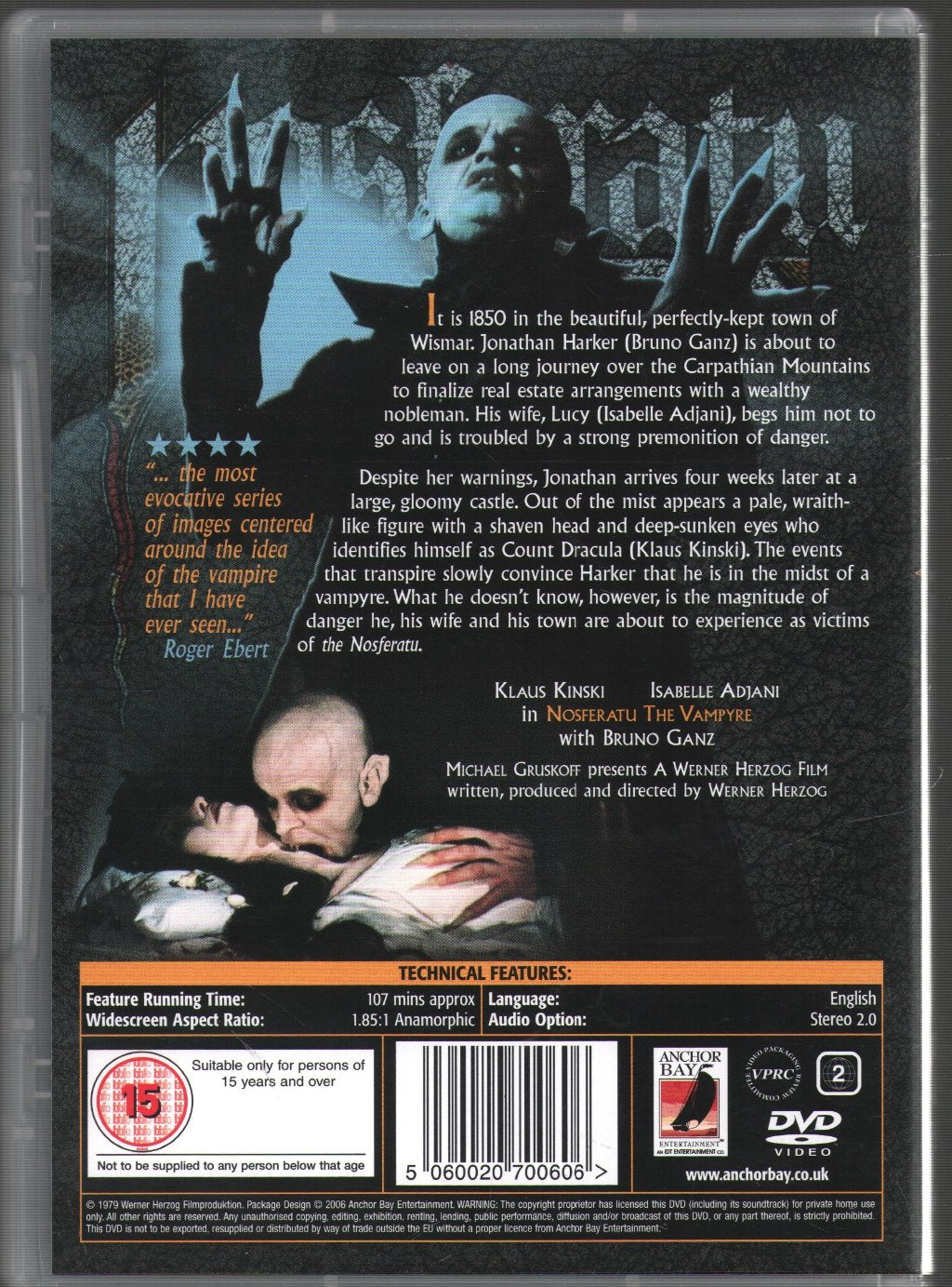 Nosferatu - A film by Werner Herzog - Dvd