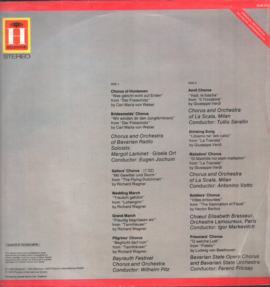 Various Artists - Great Opera Choruses - Lp