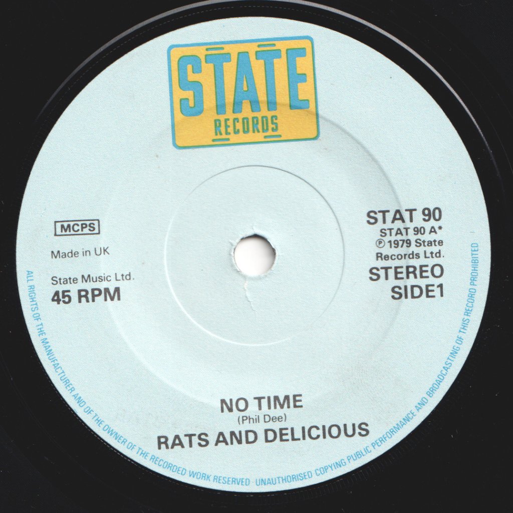 Rats And Delicious - No Time - 7 Inch