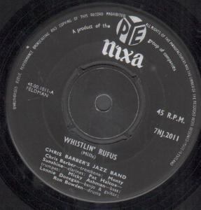 Chris Barber's Jazz Band - Whistlin' Rufus - 7 Inch