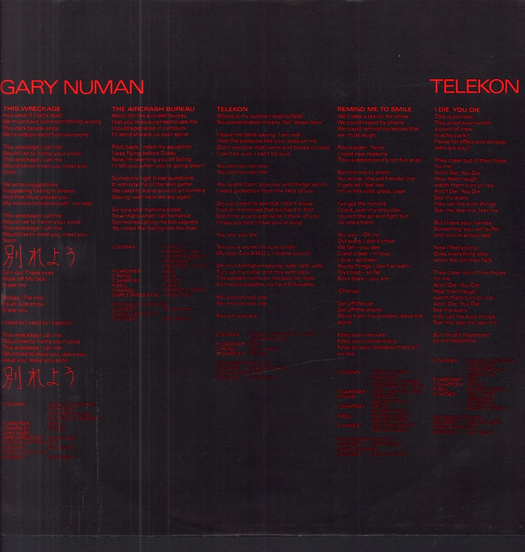 Gary Numan - Telekon - Lp