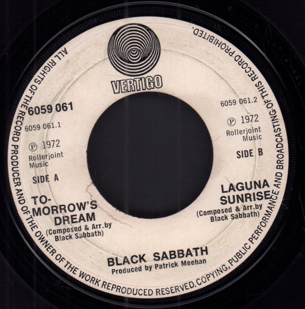 Black Sabbath - Tomorrow's Dream - 7 Inch