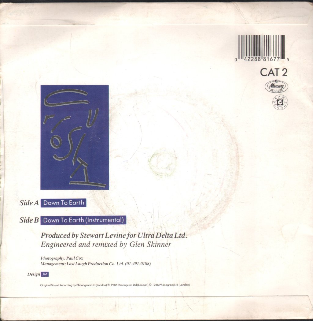 Curiosity Killed The Cat - Down To Earth - 7 Inch