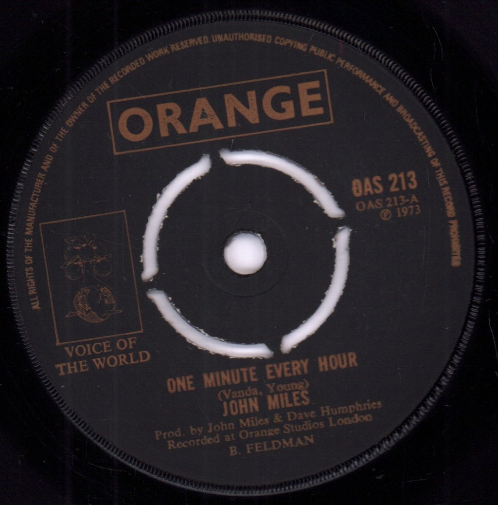 John Miles - One Minute Every Hour - 7 Inch