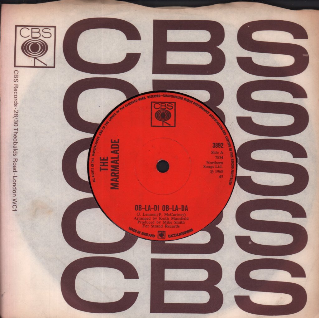 Marmalade - Ob-La-Di Ob-La-Da - 7 Inch