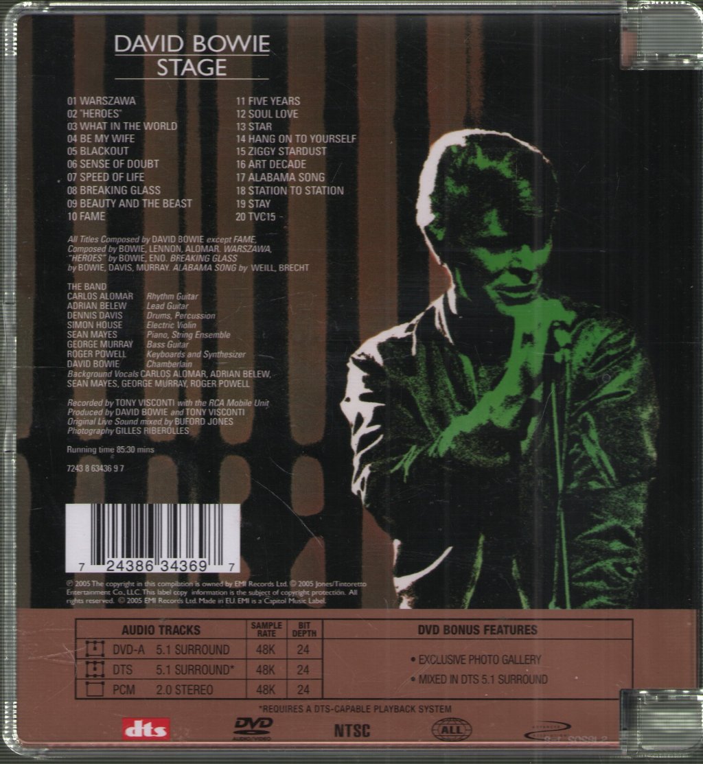 David Bowie - Stage - Dvd