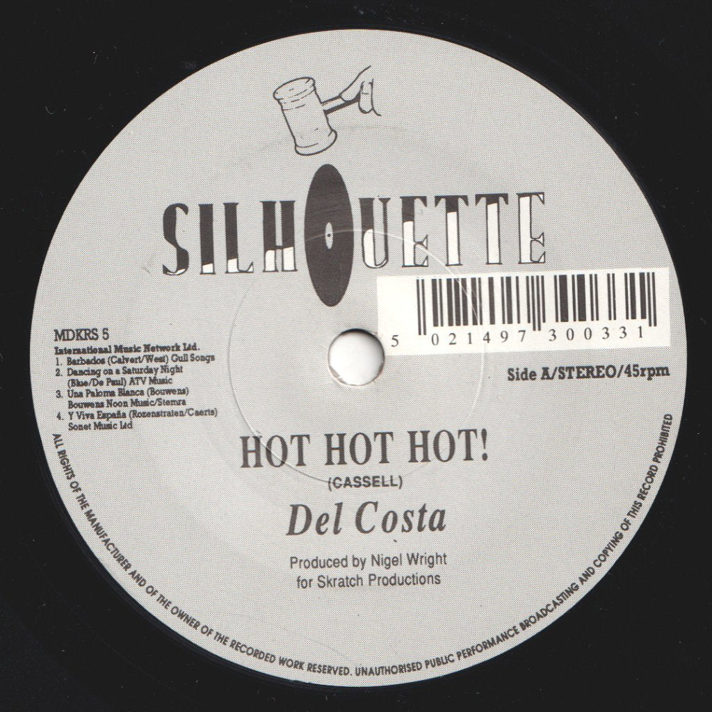 Del Costa - Hot Hot Hot! - 7 Inch