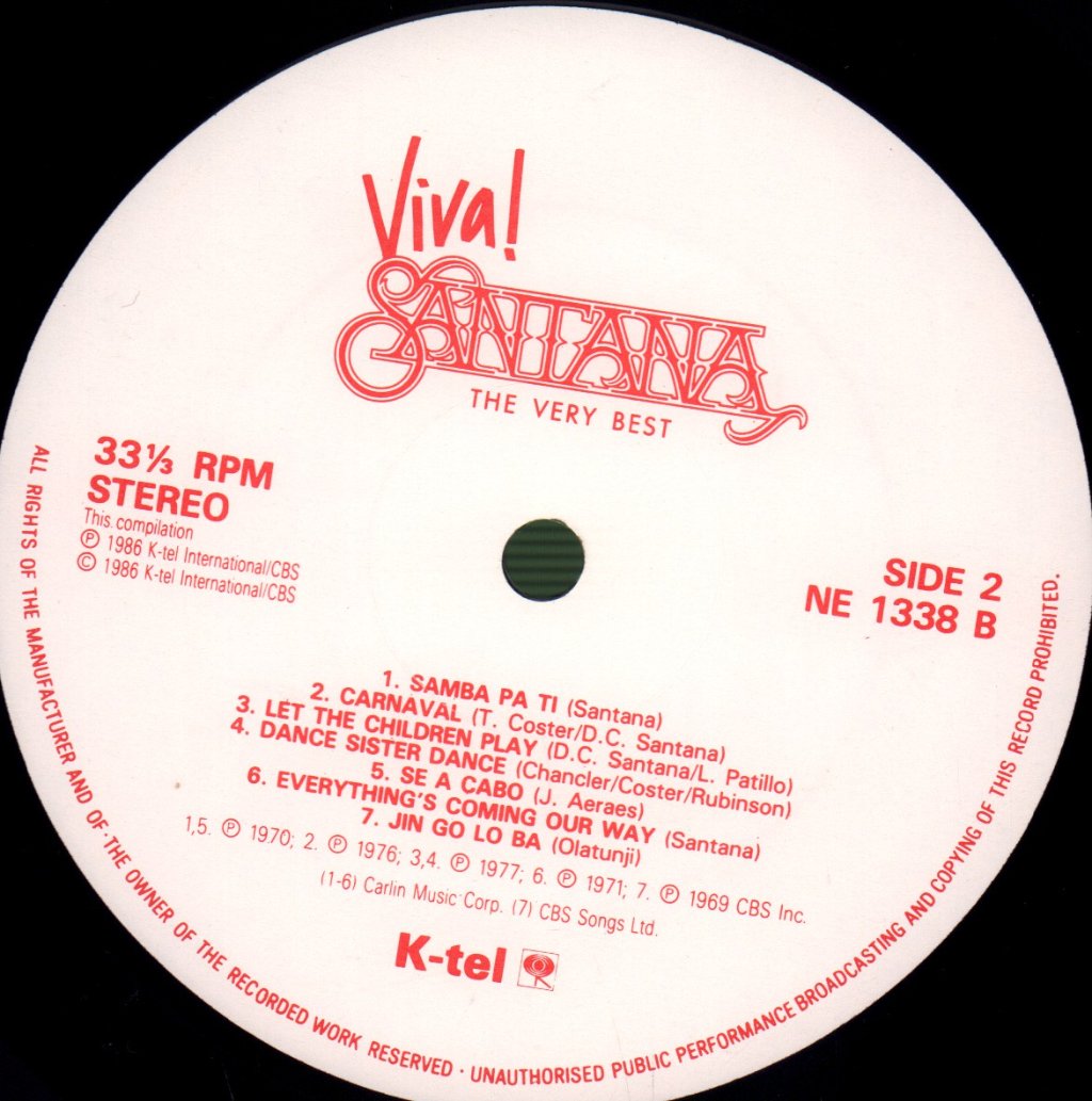 Santana - Viva Santana - Very Best Of - Lp