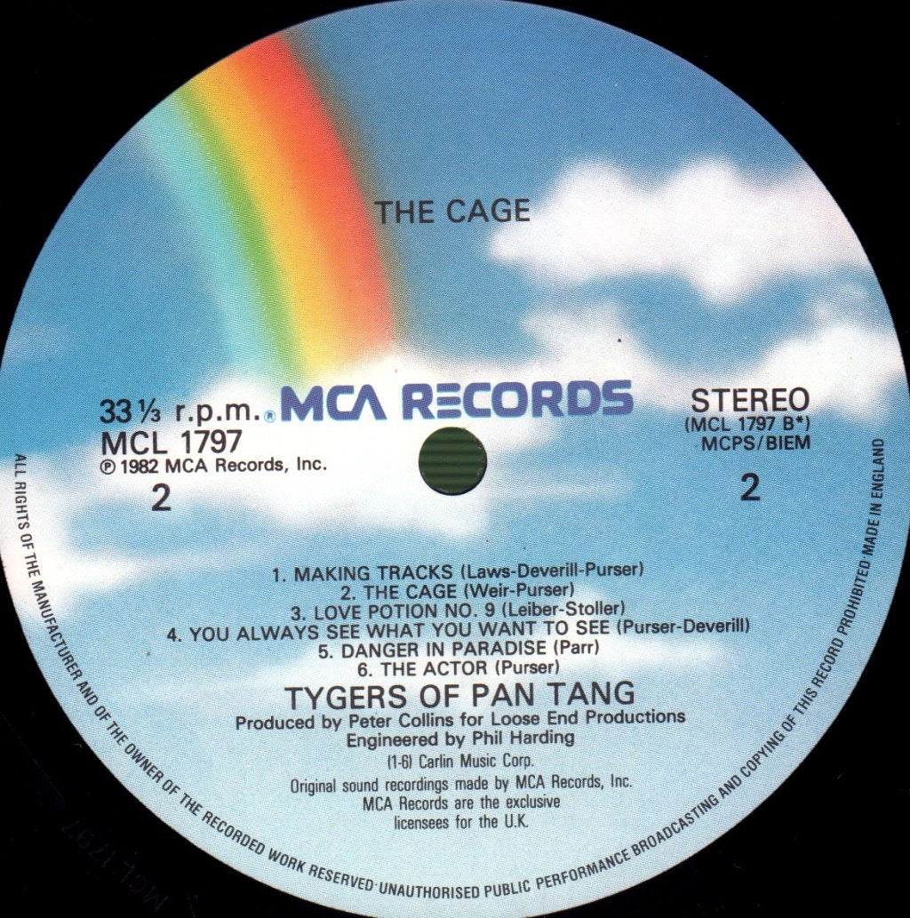 Tygers Of Pan Tang - Cage - Lp