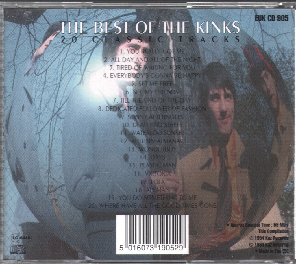 Kinks - Best Of The Kinks (20 Classic Tracks) - Cd
