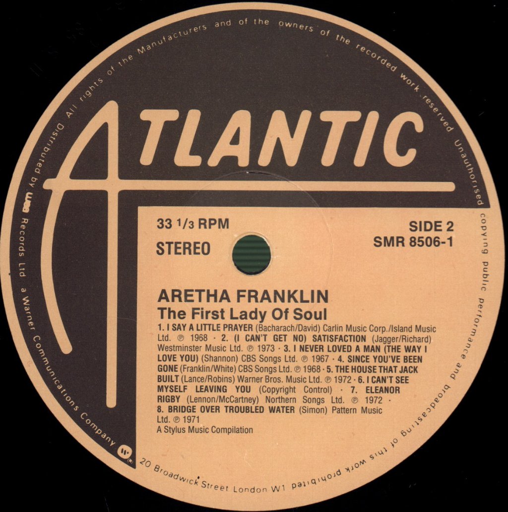 Aretha Franklin - First Lady Of Soul - Double Lp