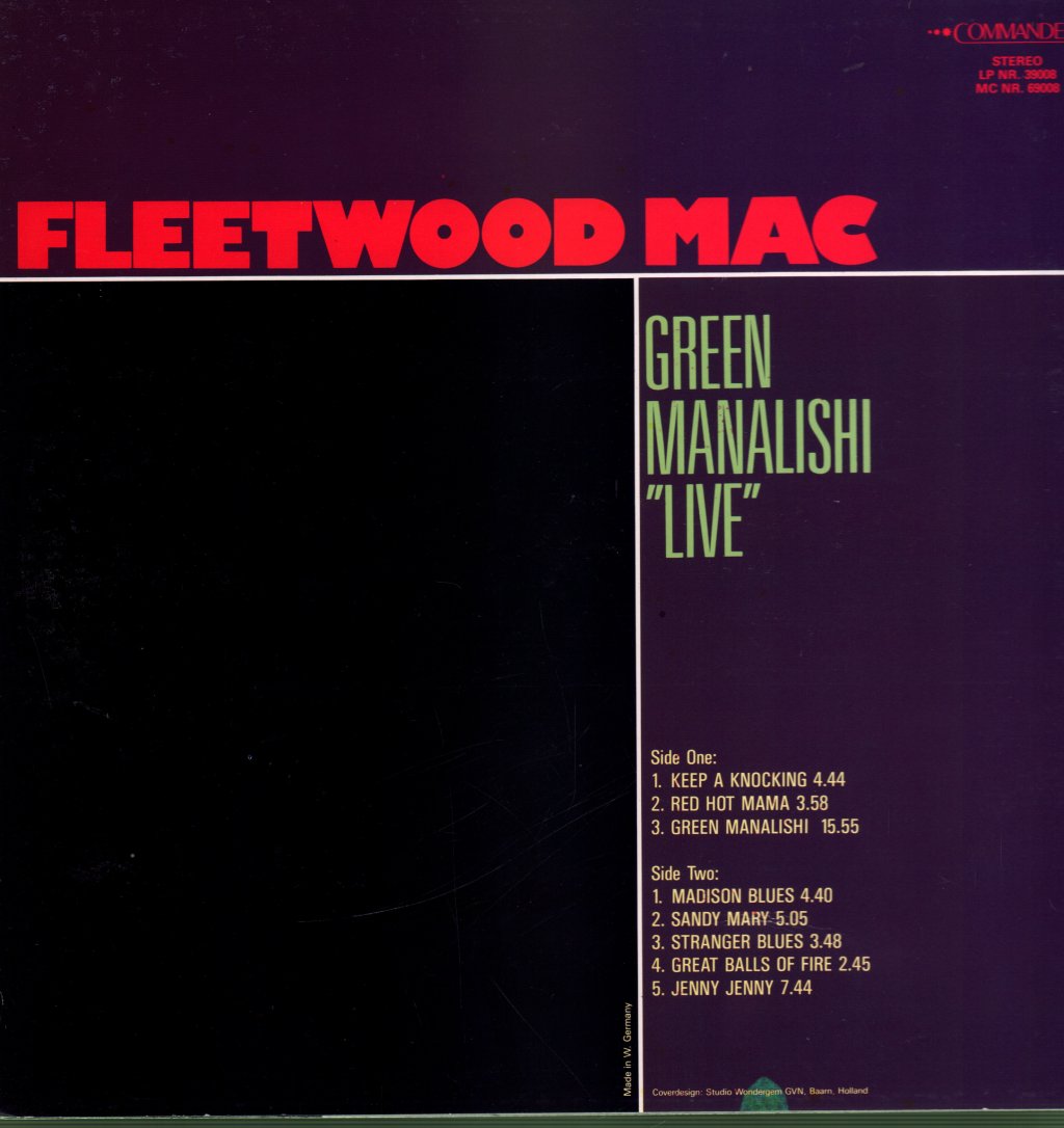 Fleetwood Mac - Green Manalishi Live - Lp
