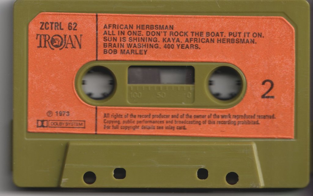 Bob Marley & The Wailers - African Herbsman - Cassette