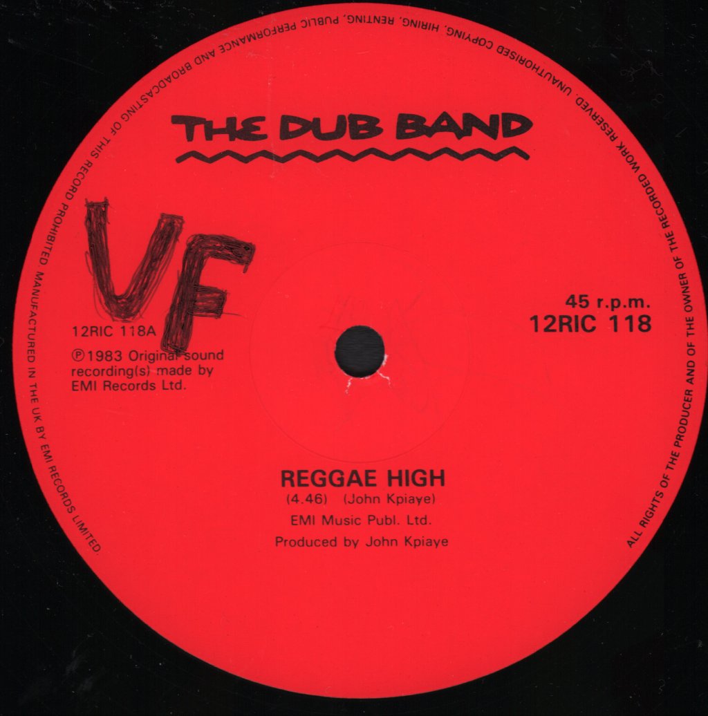Dub Band - Reggae High - 12 Inch