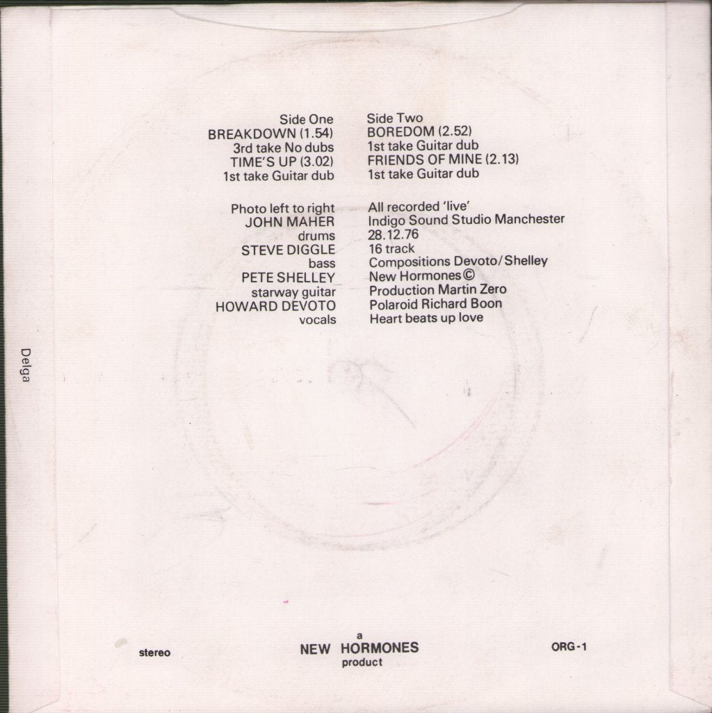 Buzzcocks - Spiral Scratch - 7 Inch
