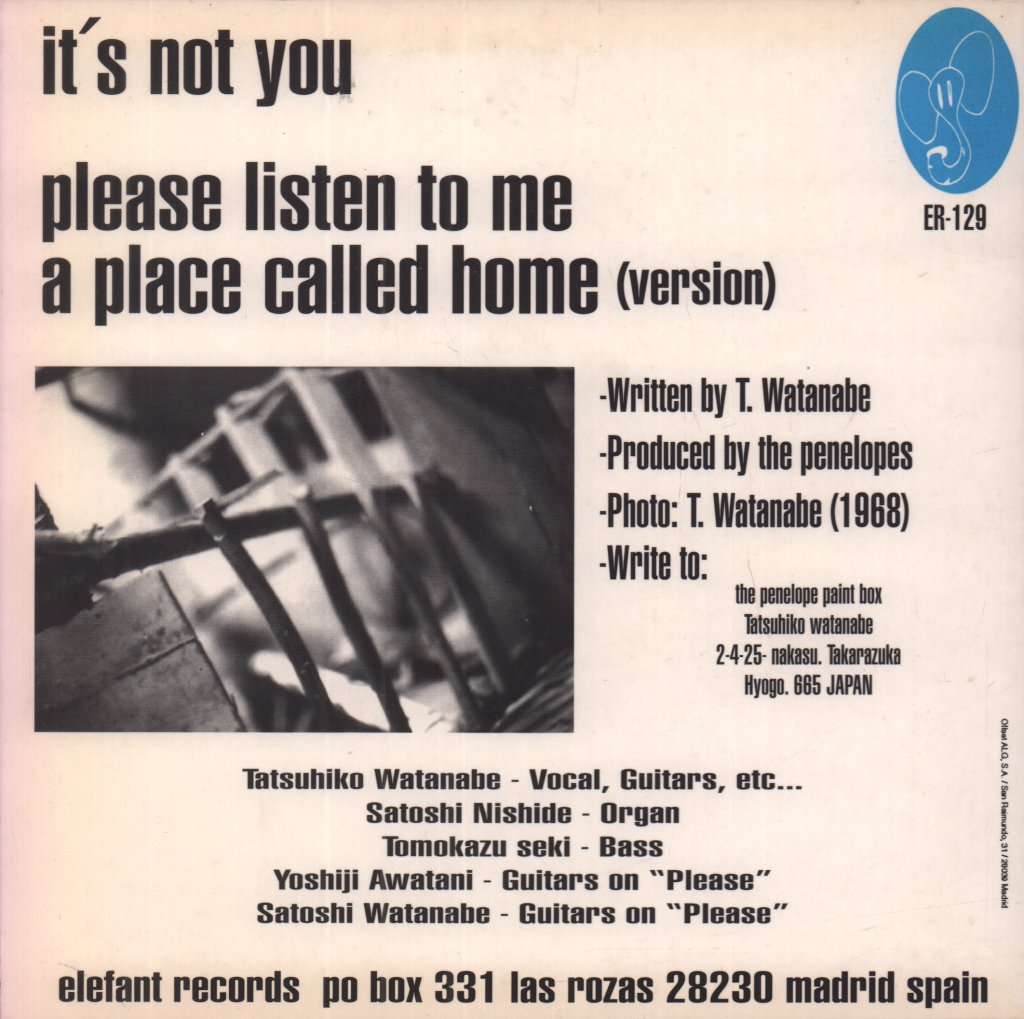Penelopes - It's Not You - 7 Inch