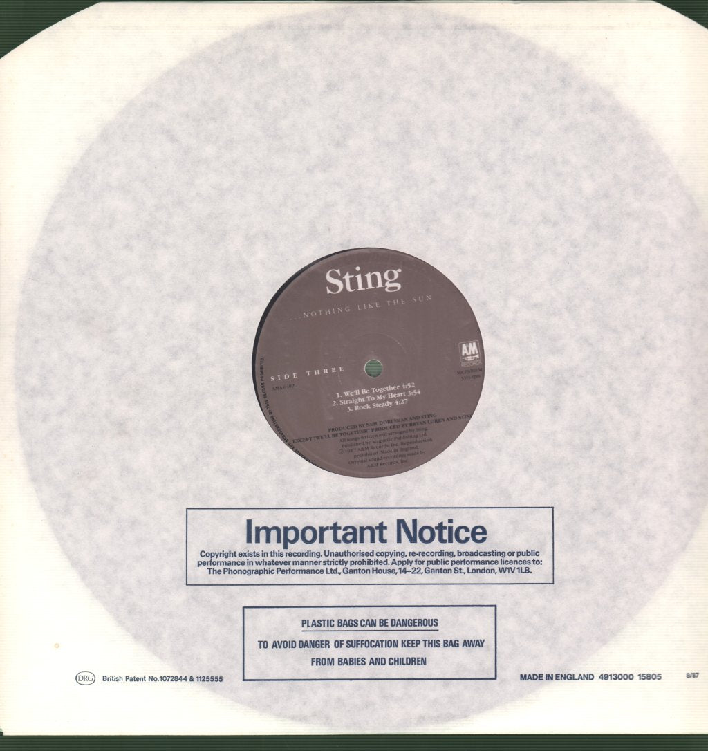 Sting - Nothing Like The Sun - Double Lp