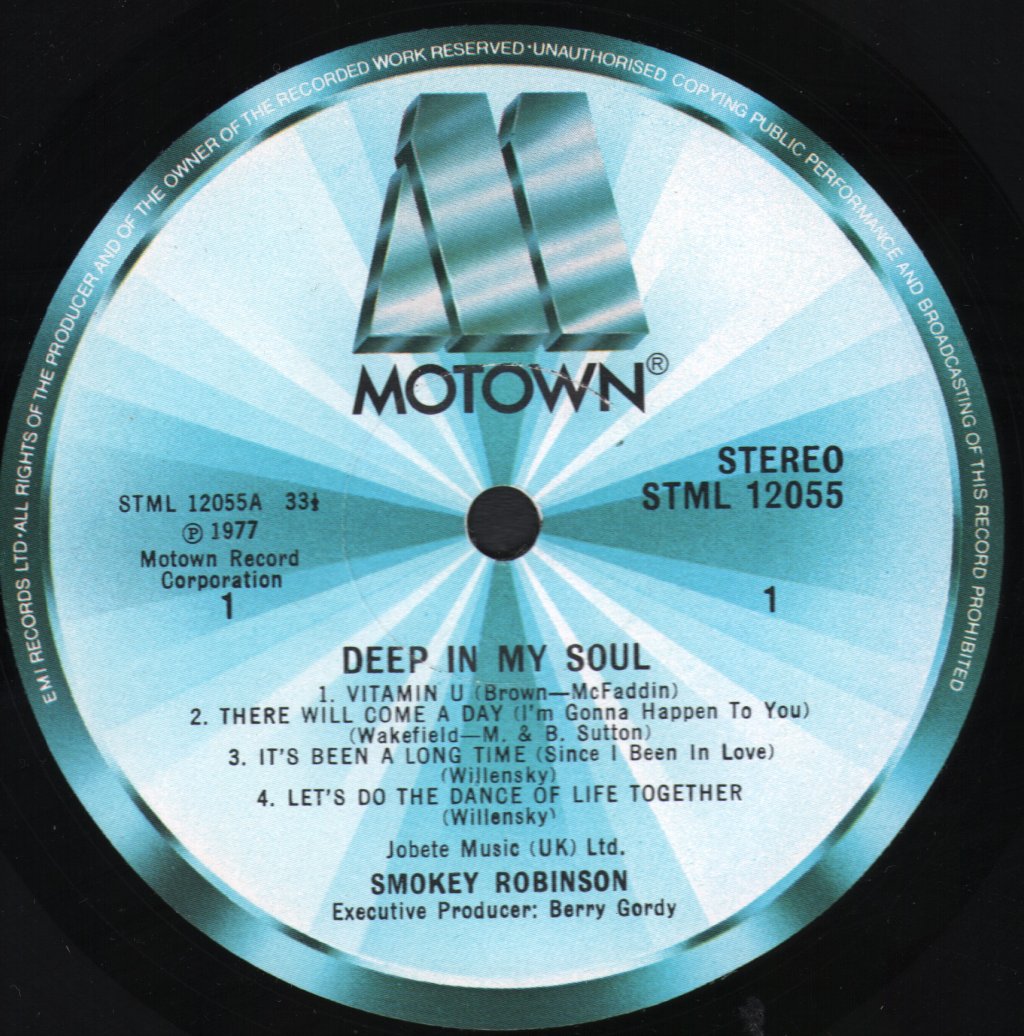 Smokey Robinson - Deep In My Soul - Lp
