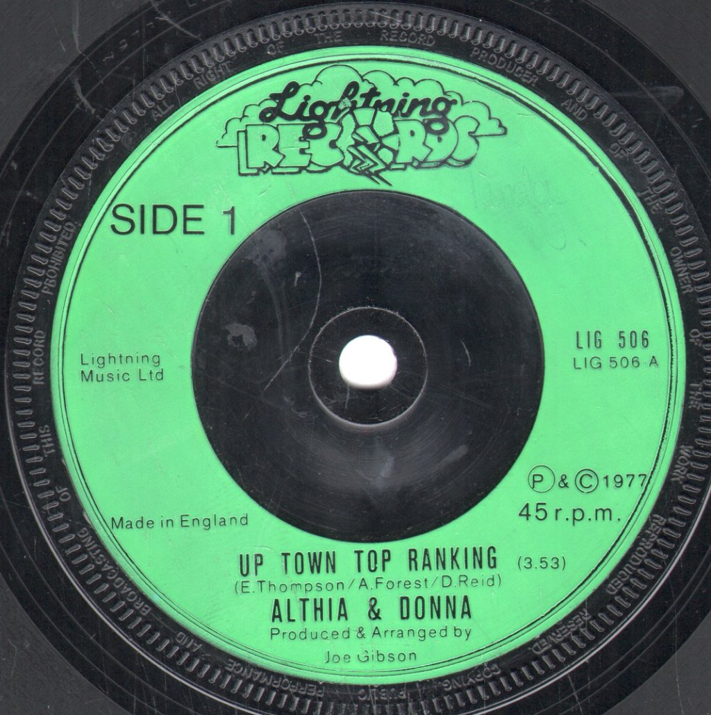 Althia And Donna / mighty two - Up Town Top Ranking / calico suit - 7 Inch