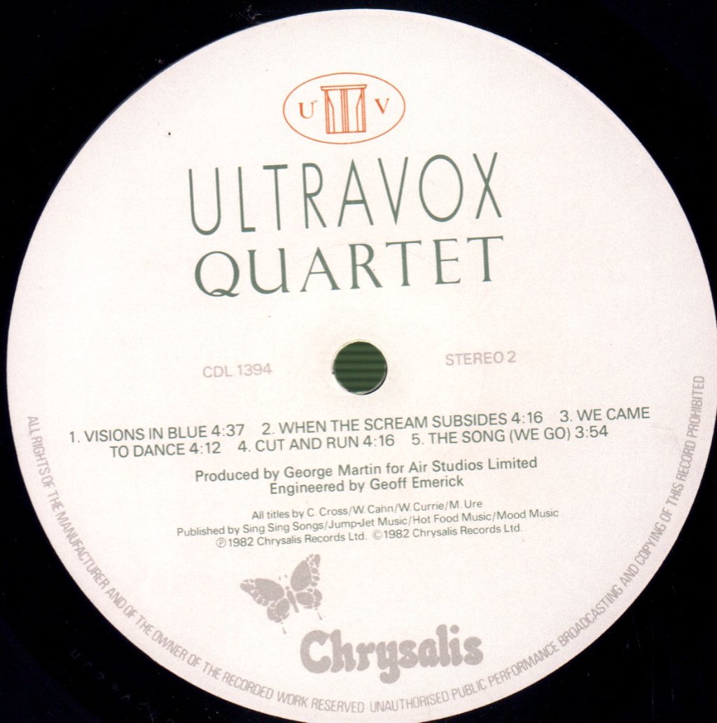 Ultravox - Quartet - Lp