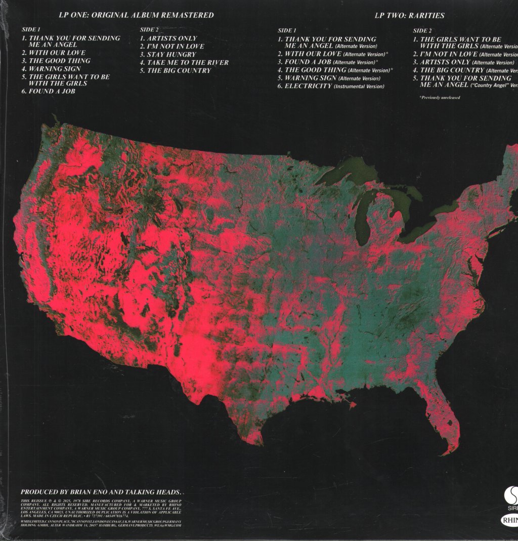 Talking Heads - More Songs About Buildings And Food - Double Lp