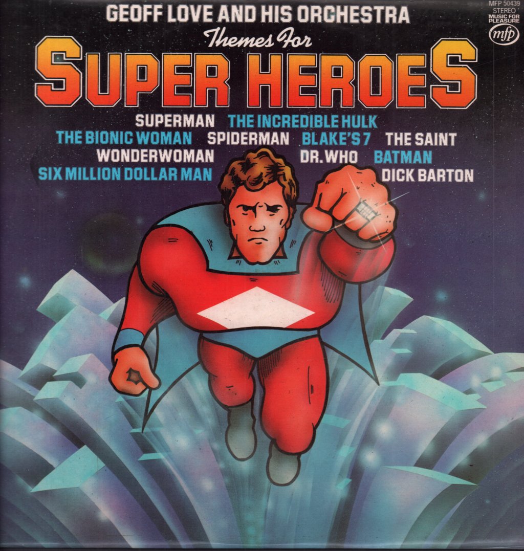 Geoff Love And His Orchestra - Themes For Super Heroes - Lp