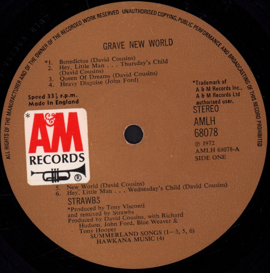 Strawbs - Grave New World - Lp