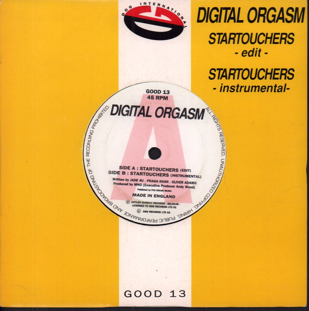 Digital Orgasm - Startouchers - 7 Inch
