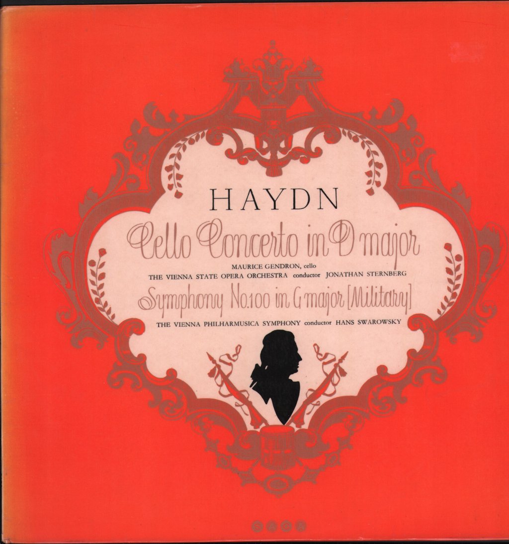 Maurice Gendron / Jonathan Sternberg / Vienna State Opera - Haydn - Cello Concerto In D Major - Lp