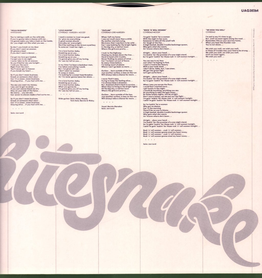 Whitesnake - Lovehunter - Lp