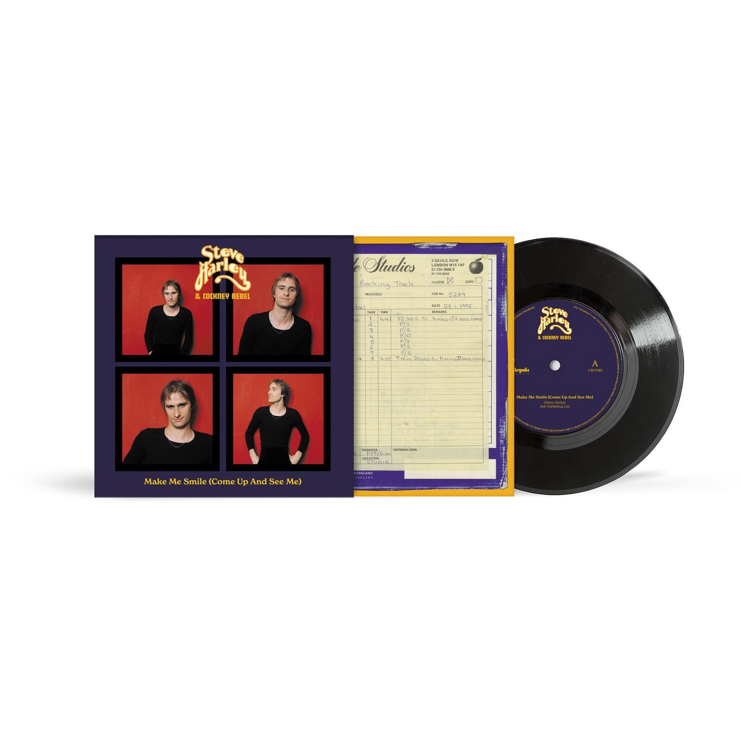 Steve Harley And Cockney Rebel - Make Me Smile (Come Up and See Me) - 7 Inch