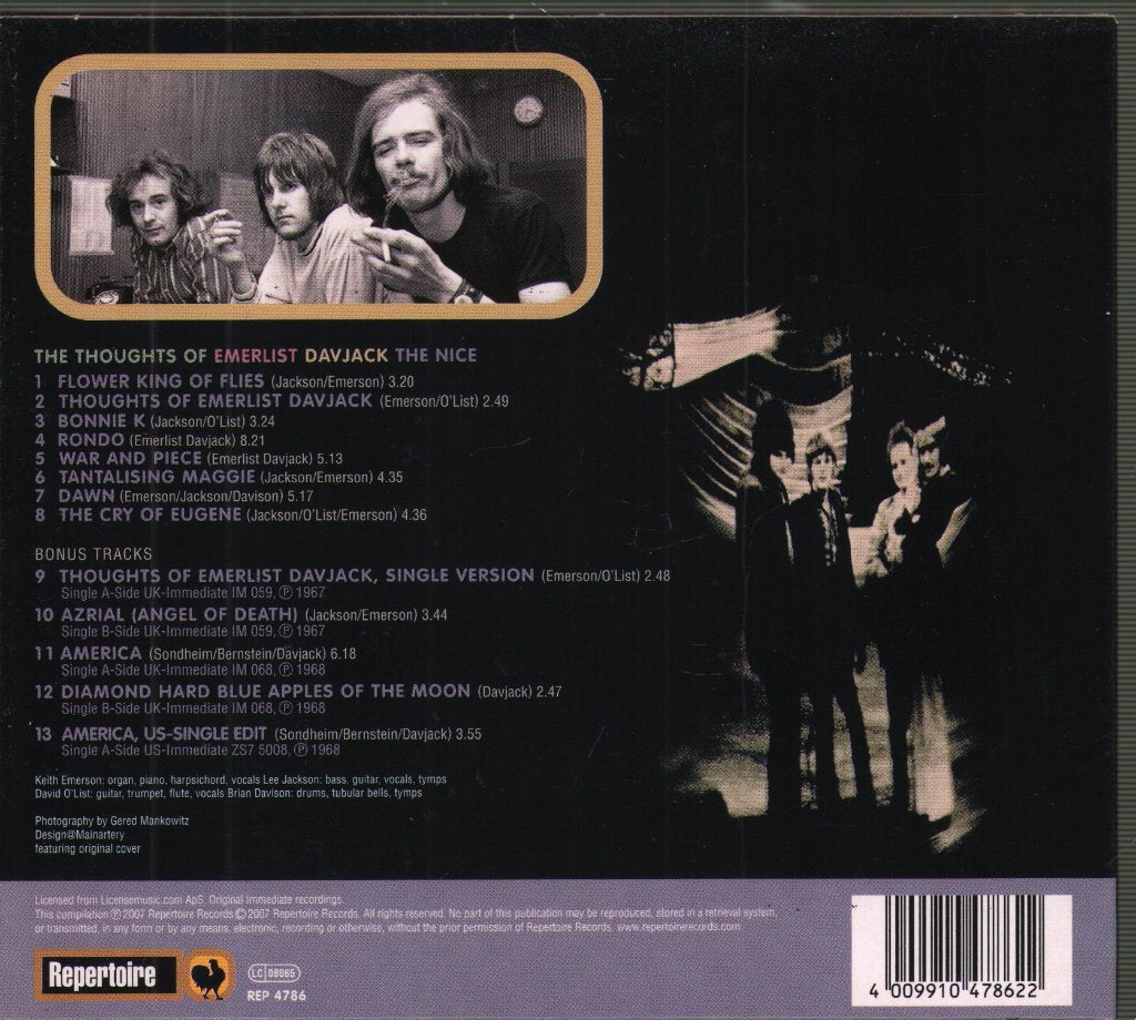 Nice - Thoughts Of Emerlist Davjack - Cd