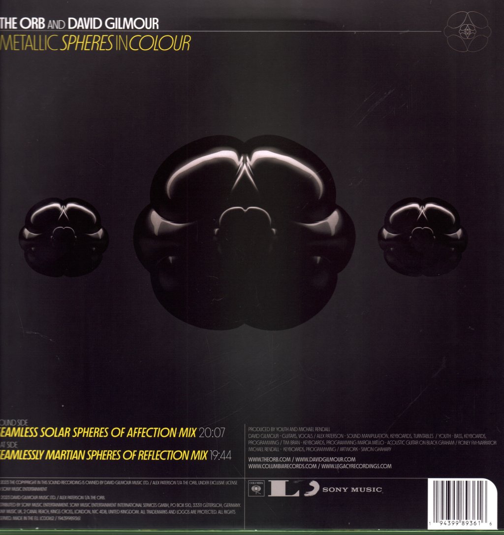 Orb Featuring David Gilmour - Metallic Spheres In Colour - Lp
