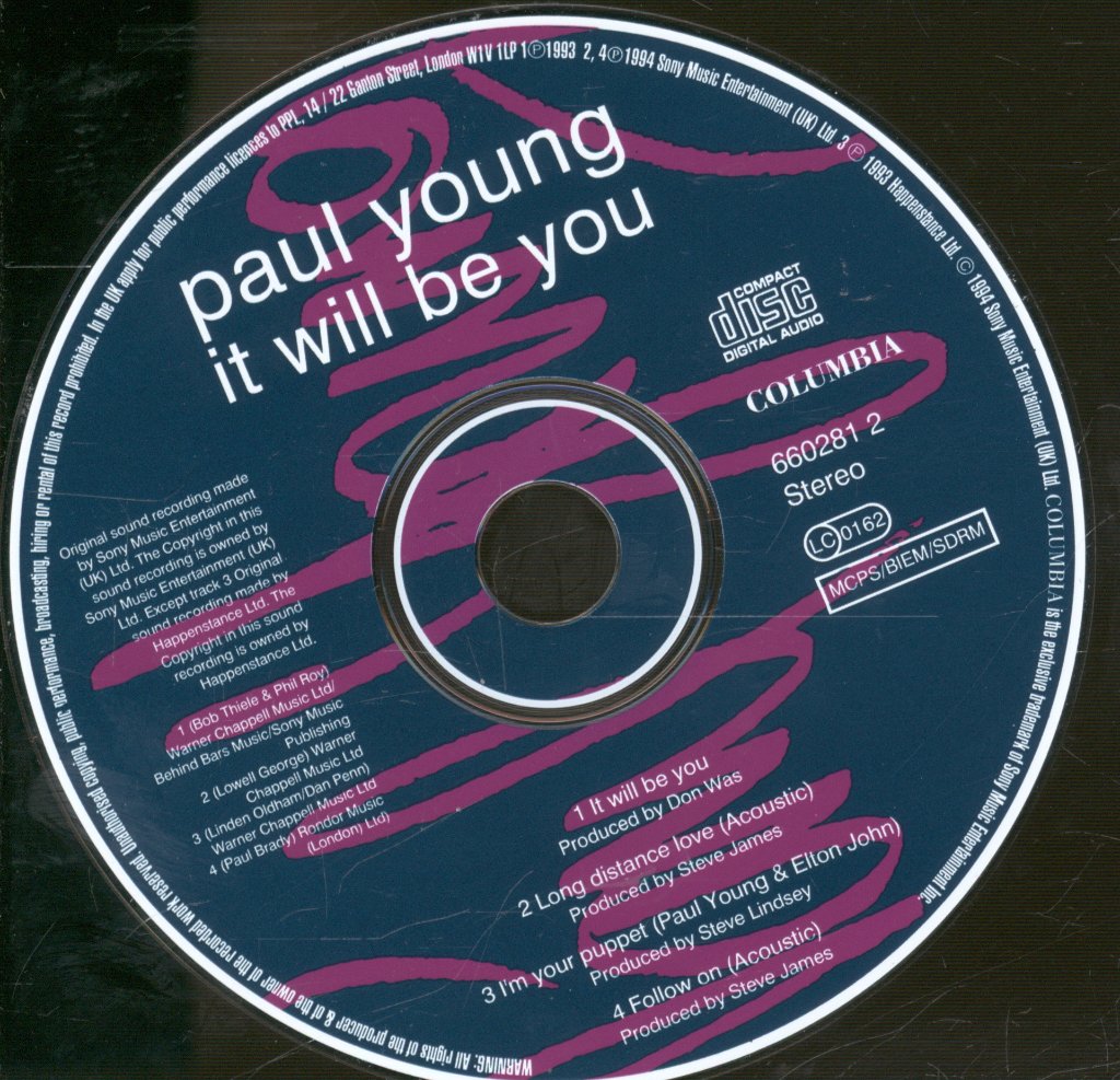 Paul Young - It Will Be You - Cd