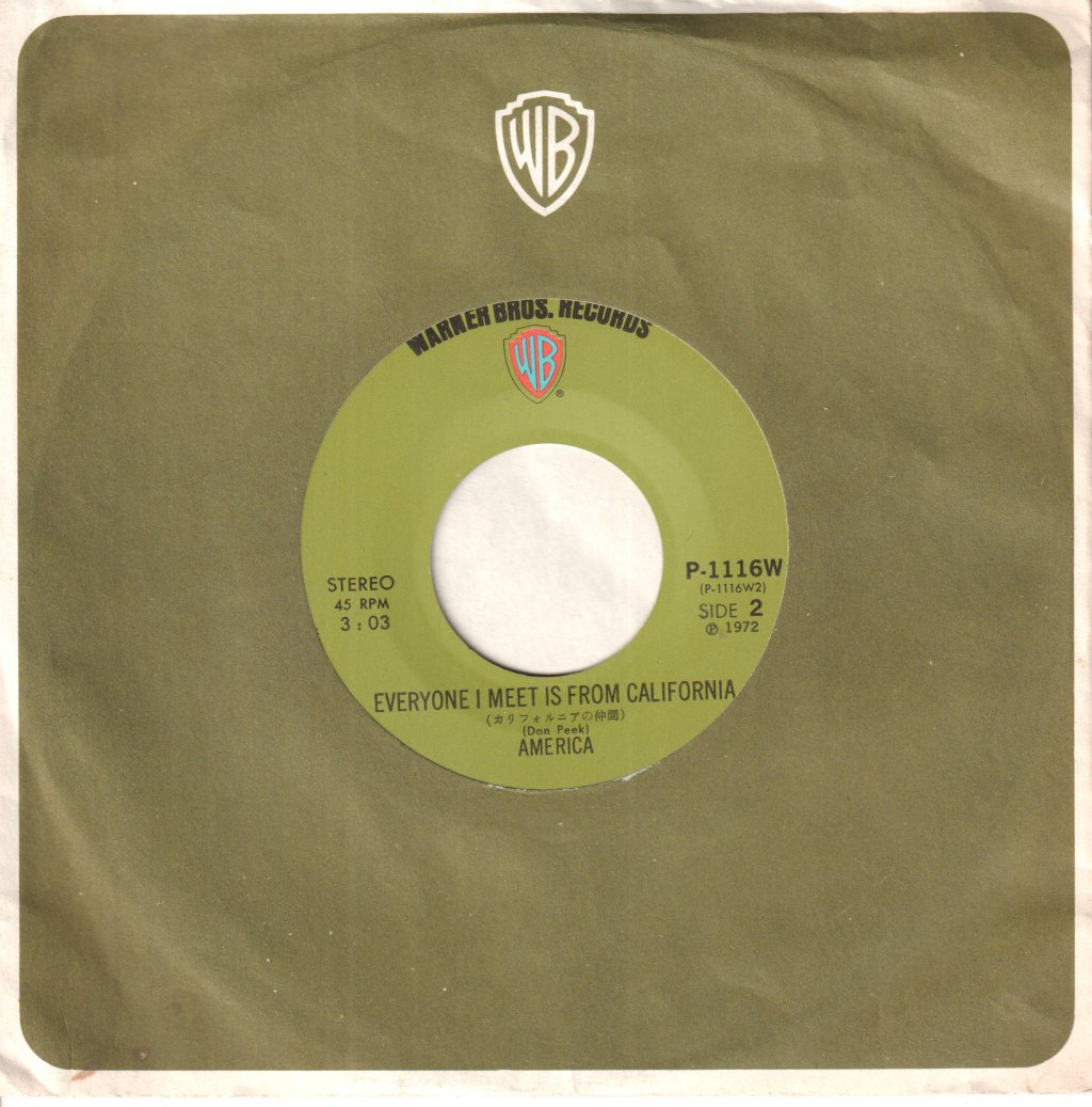 America - A Horse With No Name - 7 Inch