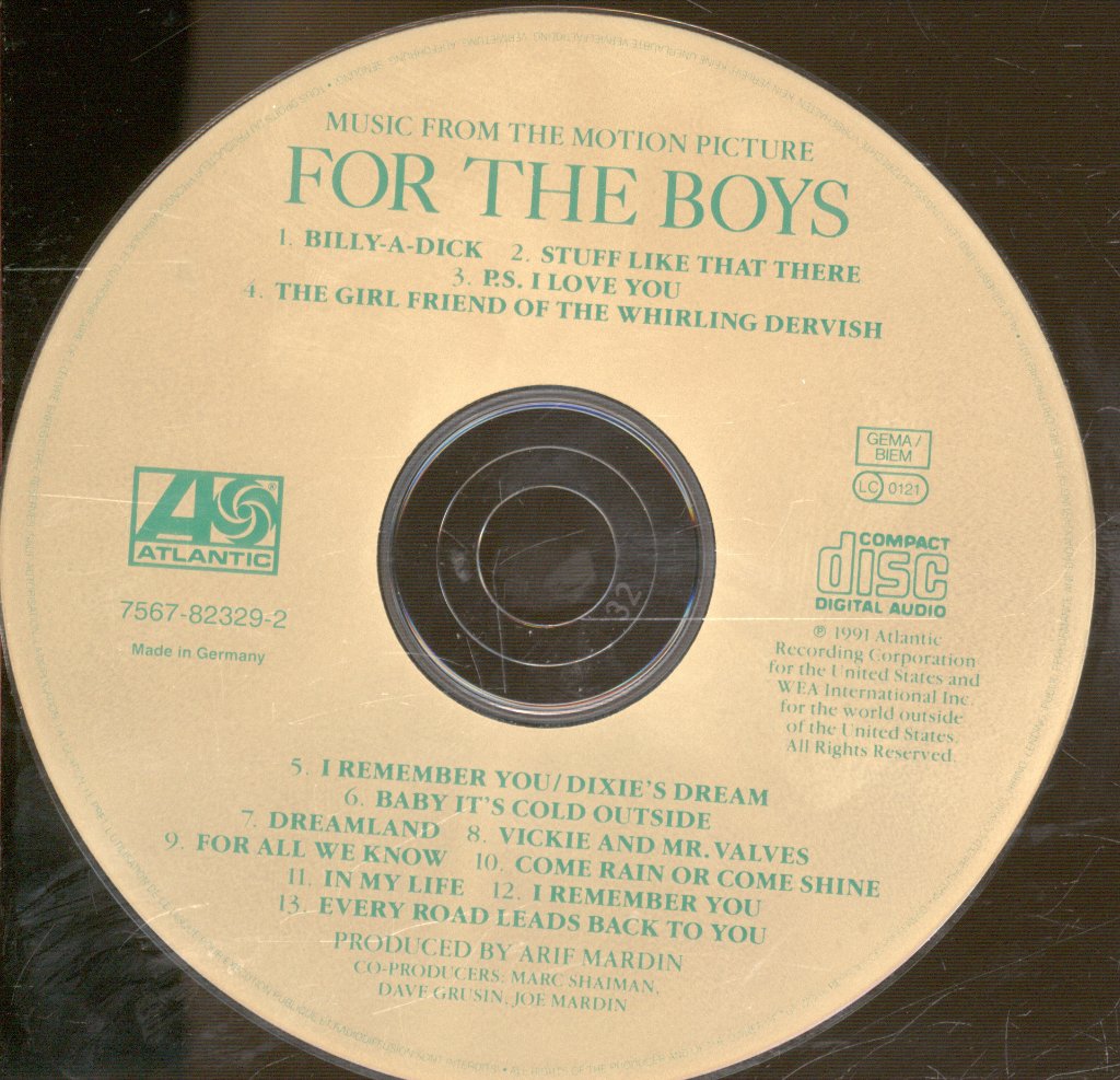 Bette Midler - For The Boys - Music From The Motion Picture - Cd